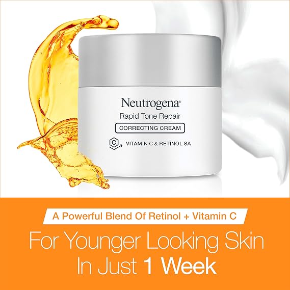 Neutrogena Rapid Tone Repair Retinol + Vitamin C Correcting Cream, 1.7 oz