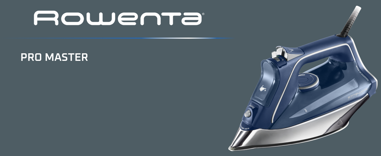 Ferro Da Stiro Rowenta PRO Master 2800W - Vapore Continuo 45g/min, Getto 200g, Piastra Microsteam, Anticalcare