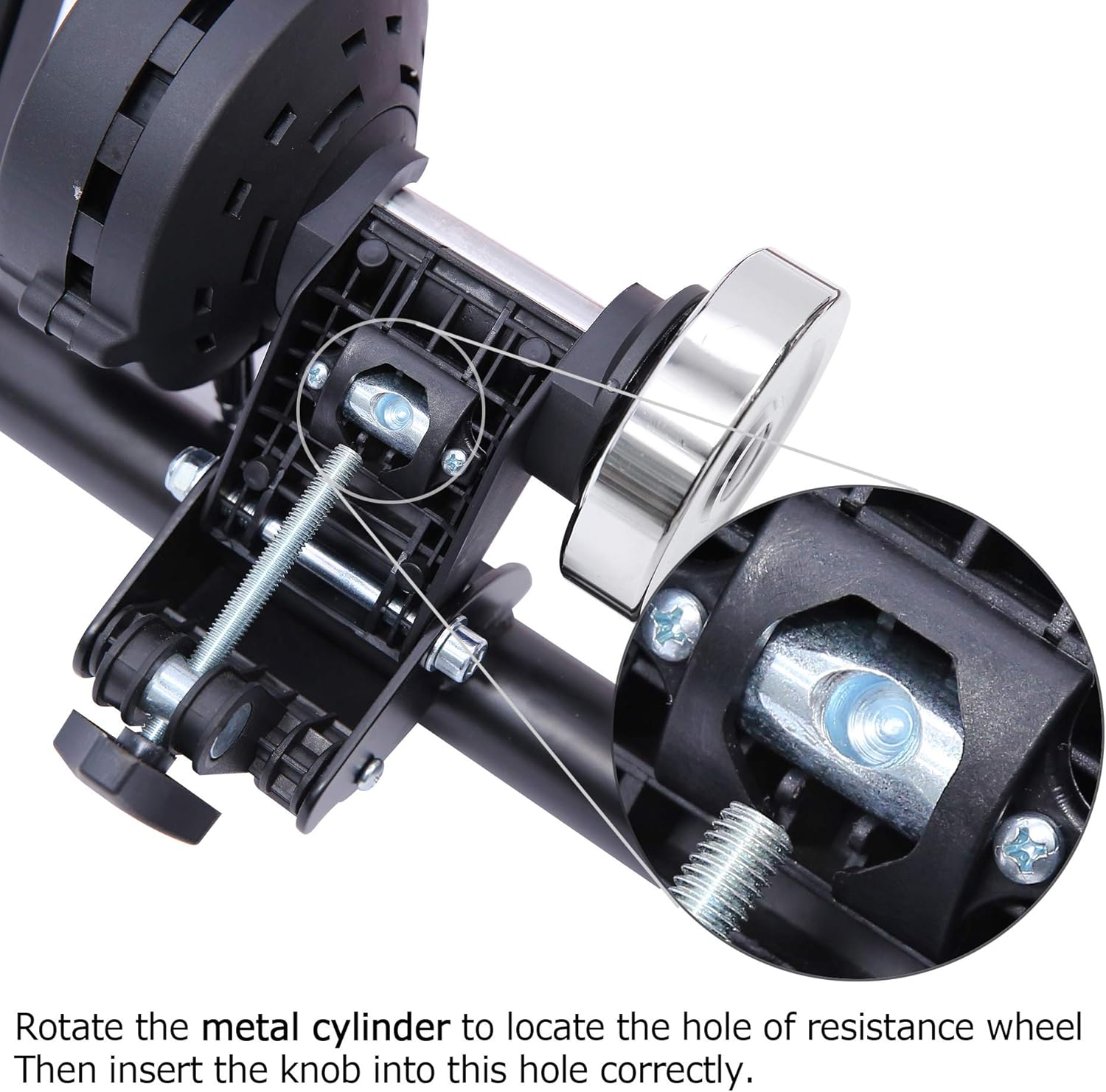 Sportneer Bike Trainer:Bike Trainer for Indoor Riding with Quick Release Lever Front Wheel Riser Block Sportneer Bike Trainer:Bike Trainer for Indoor Riding with Quick Release Lever Front Wheel Riser Block