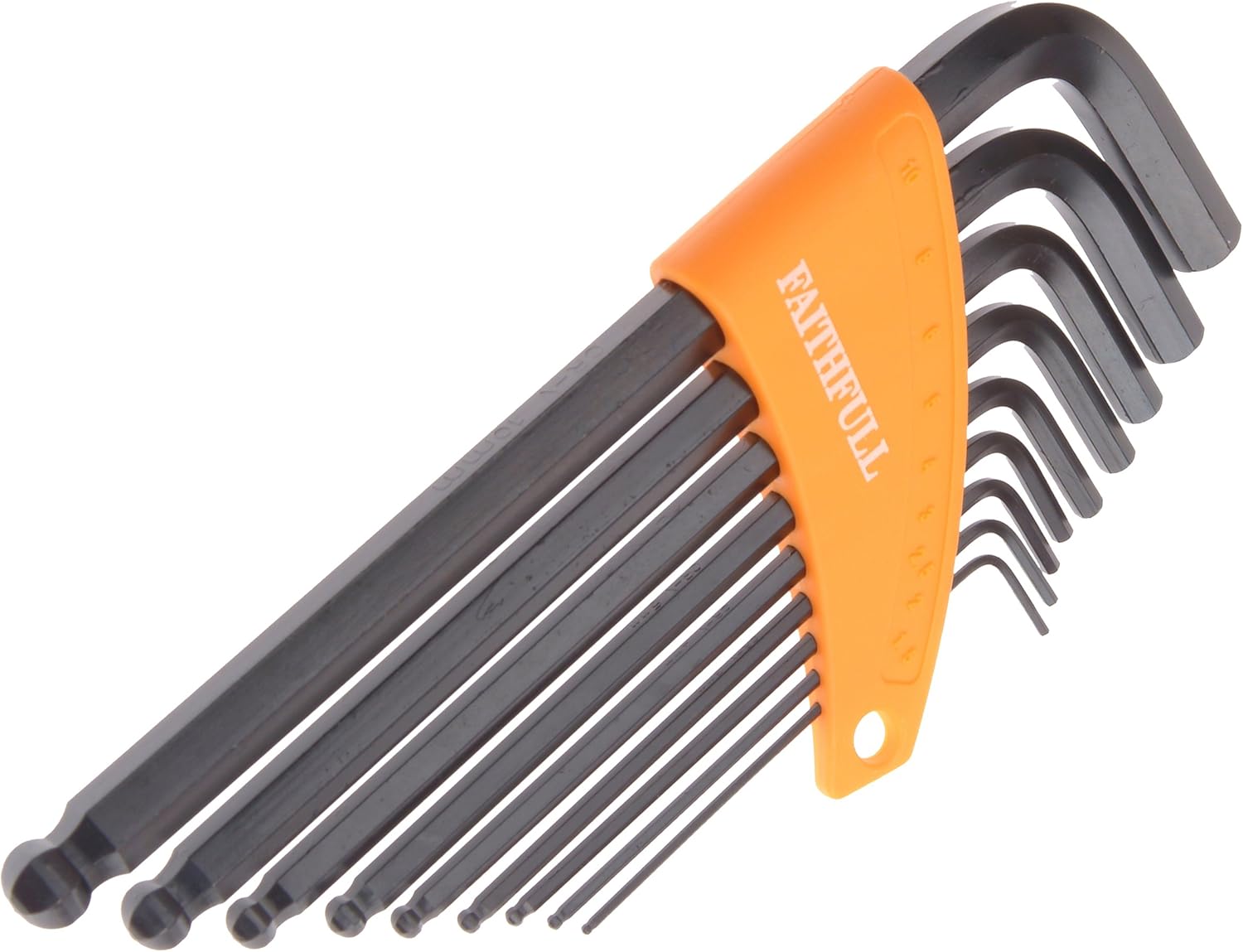 Faithfull Hex Key set (9) Metric Long Arm Ballend