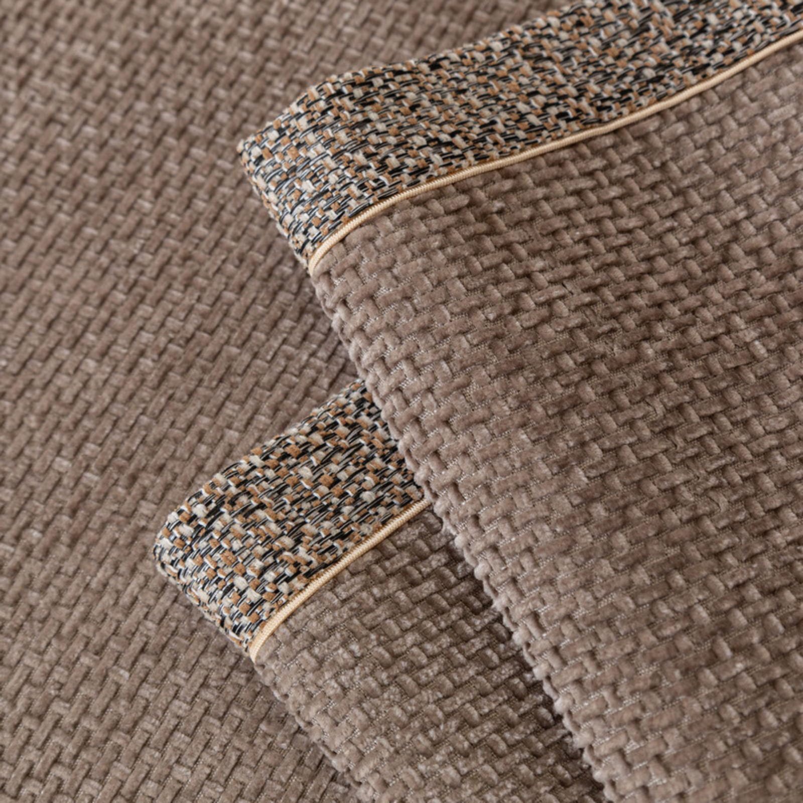 Generico Copridivani, Copridivani Morbido 1 2 3 4 Posti Fodera per Divano Angolare/Forma di L Universali Moderno Copertura Divano,Khaki,80x210cm