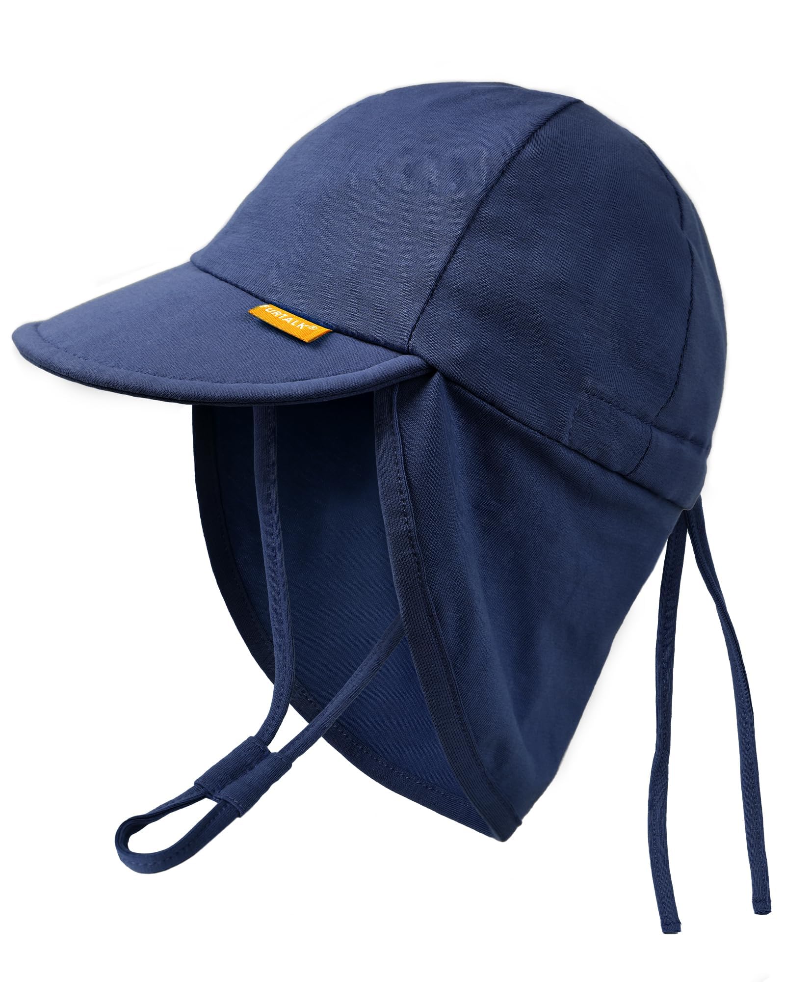 FURTALK Cotton Baby Toddler Sun Hat UPF 50+ UV Protection Kids Unisex Girls & Boys Summer Cap with Adjustable Chin Strap Neck Flap — view 11