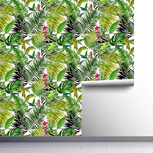 Amazon Co Jp ジャングルムード壁紙シール カッティングシートpvc ふすま紙 はがせる壁紙 防水 壁紙シール はがせる 模様替え簡単 壁紙デコレーション 45cm 0cm Diy 工具 ガーデン