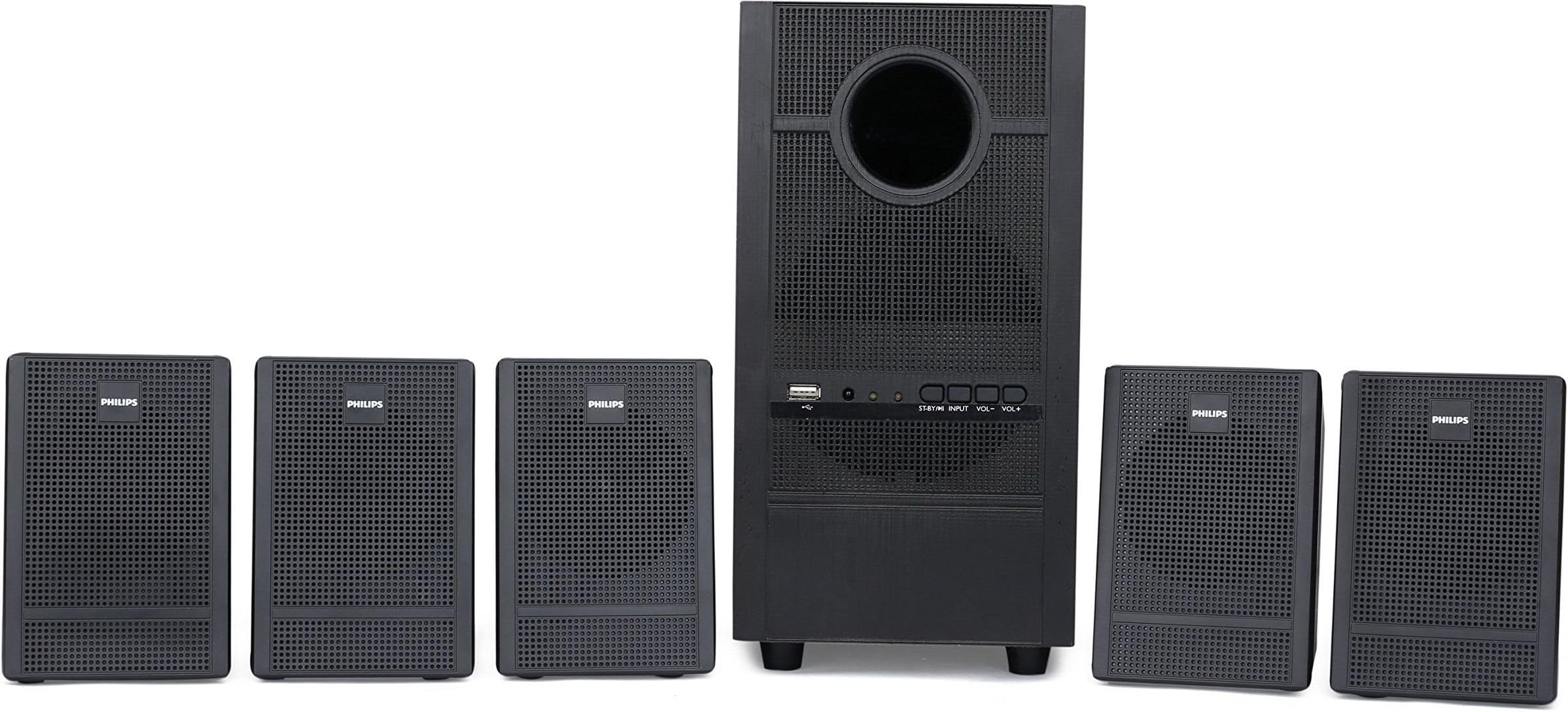 PHILIPS Heartbeat SPA-3000U/94 5.1 Channel Multimedia Speaker System (Black)
