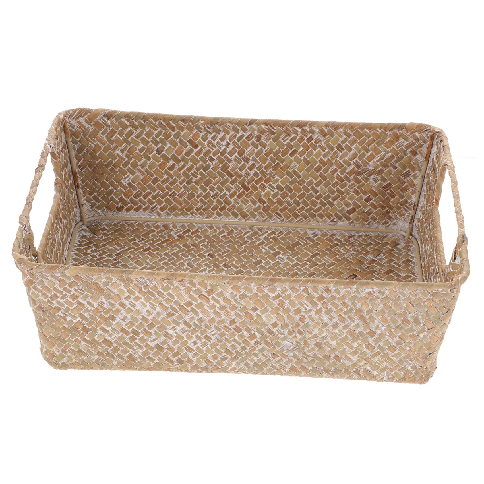 Cesta de almacenamiento de material natural PRETYZOOM con diseño multifuncional ecológico