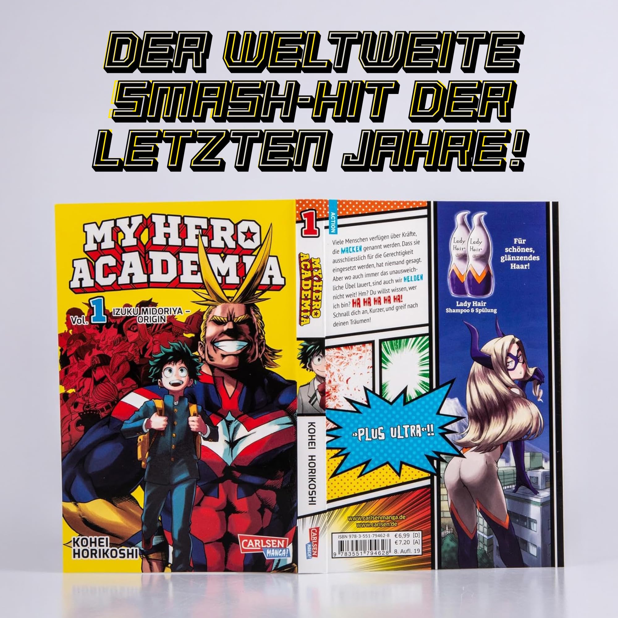 My Hero Academia Manga Box Set (Bände 1–7) – Offizielle Shonen Jump Edition auf Deutsch - MHA Komplettsammlung Teil 1 - Inkl. exklusivem Comic-Lesezeichen-| Anime & Manga für Sammler & Fans
