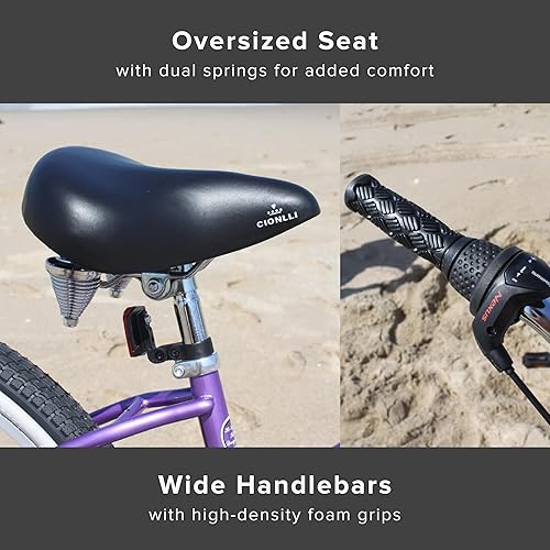 Miniatura 4 de Sixthreezero Urban Lady Beach Cruiser - Bicicleta híbrida de 3 velocidades para mujer