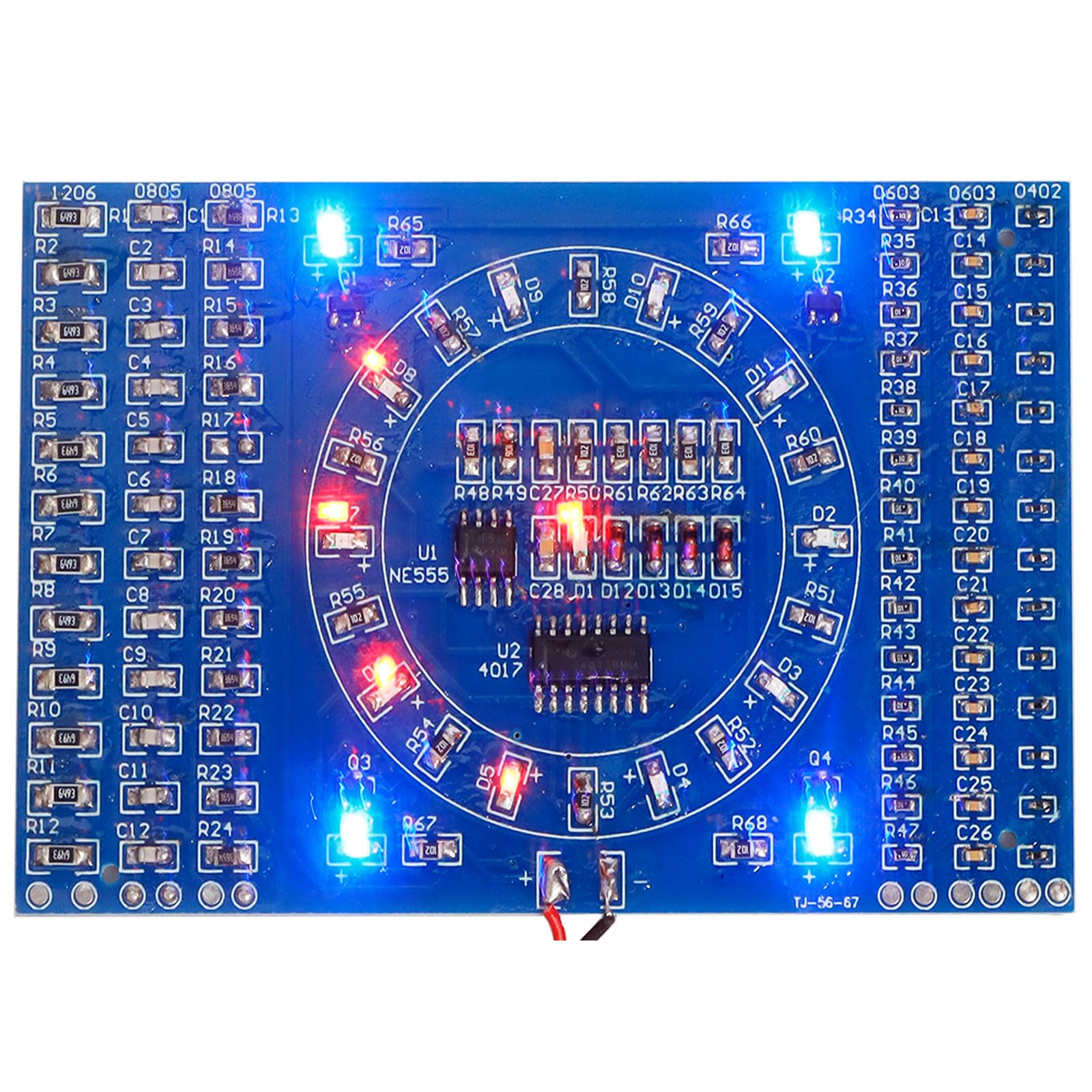 Kit de práctica de soldadura SMD SMT para principiantes con 150 componentes electrónicos