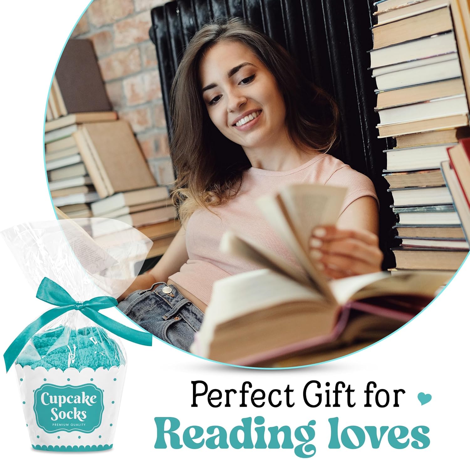 VICRAZY Book Lovers Gifts - Funny Socks for Book Lovers - Gift for Readers - Reading Stuff, Stocking Stuffers for Men, Women - Image 2