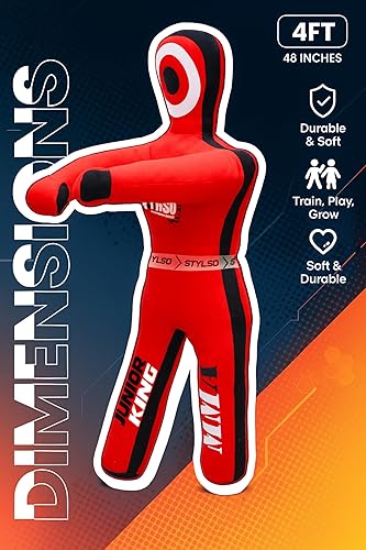 Miniatura 3 de Maniquí de lucha libre sin relleno para niños, compañero de entrenamiento definitivo para luchar contra Jiu Jitsu BJJ MMA Judo - Libera tu potencial