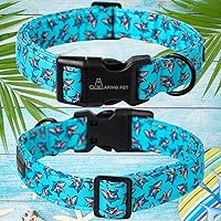 Vista 163 de Aring Pet Collar de algodón, ligero y ajustable, con hebilla de liberación rápida para perros pequeños, medianos y grandes, para cachorros, XS