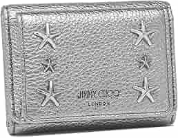 ★新品未使用★ジミーチュウ ネモ ミニ財布★シルバー◆ JIMMY CHOO ジミーチュウ 財布 三つ折り Jimmy Choo NEMO ネモ
