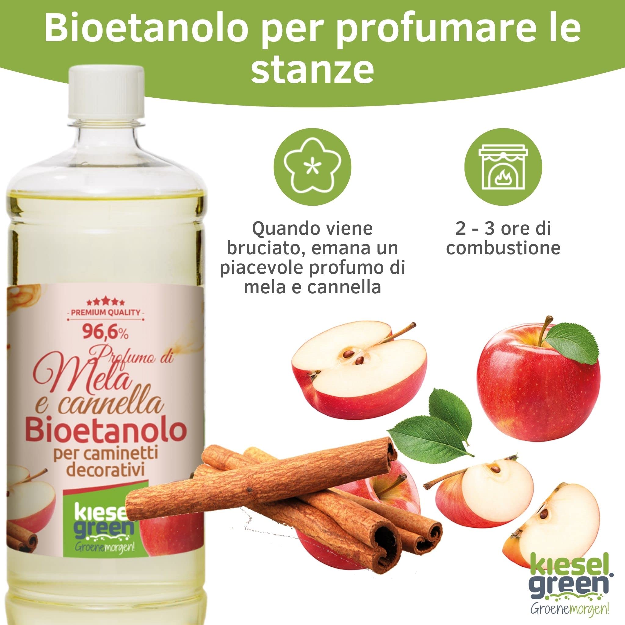 Bioetanolo Per Camini 12 Litri (6 Inodoro + 6 Profumato) - Combustibile Ecologico Per Interni