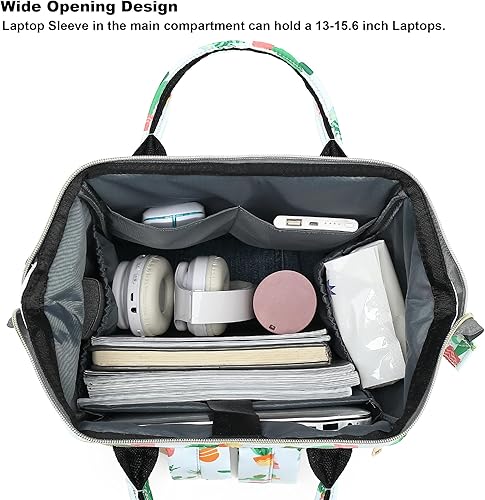 Miniatura 3 de Mochila para computadora portátil para mujer, mochila escolar universitaria de 15.6 pulgadas, mochilas para computadora de trabajo, viajes de