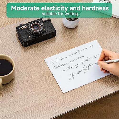 Miniatura 3 de NATRKE Tapete de escritorio transparente, 35.4 x 15.7 pulgadas, grande, transparente, protector de escritorio de plástico, almohadilla de escritura