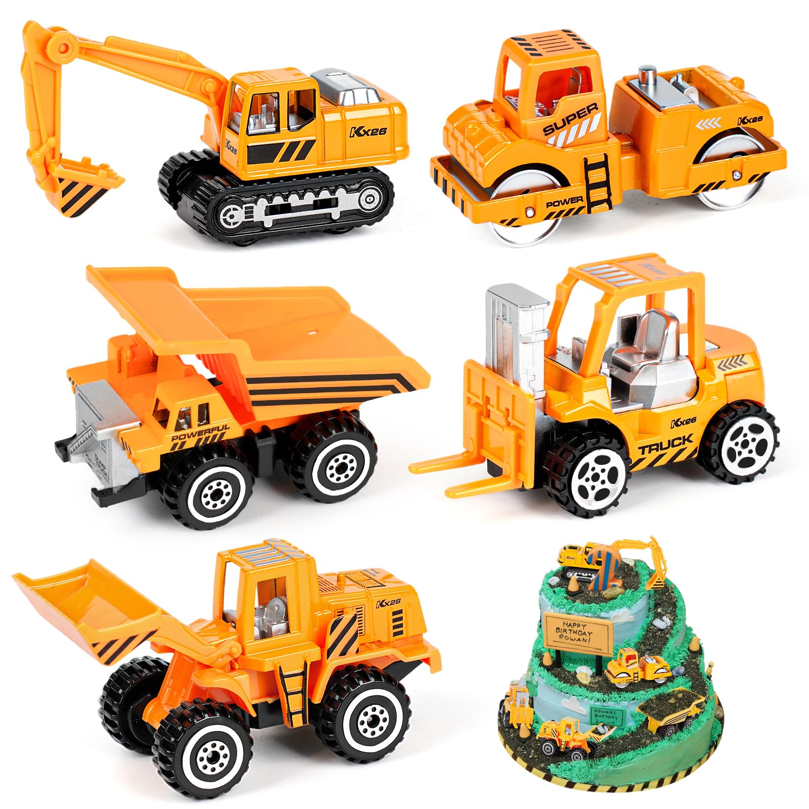 YIMORE Spielzeugautos und LKW, modellbausätze, pädagogisches Geschenk für Kinder ab 3 Jahre, 5 Stück