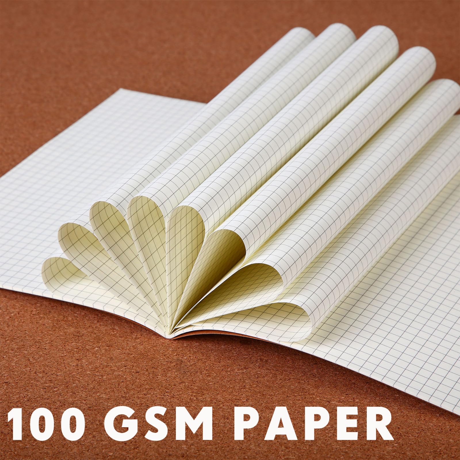 Mimorou 100 cuadernos de papel kraft de 5.5 x 8.3 pulgadas, tamaño A5, cuadernos de tapa blanda a granel para niños, estudiantes, escritura, bocetos, oficina, bloc de notas con 60 páginas, 30 hojas