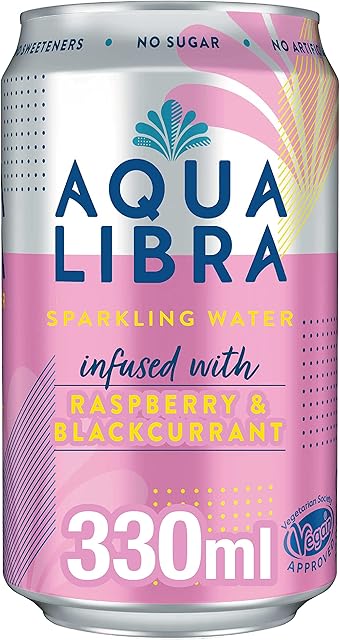 Aqua Libra Sparkling Water, Cucumber, Mint & Lime, 330ml