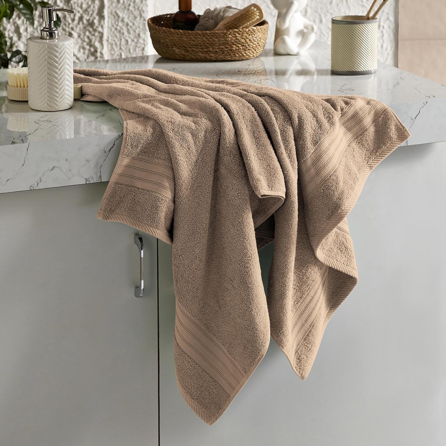 Layers 100% Cotton Bath Towels - Soft & Absorbent -14