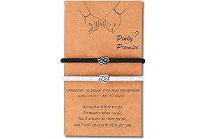 Pinky Promise Bracelets - Interlocking Relationship Jewelry for Couples, Soulmates, Best Friends