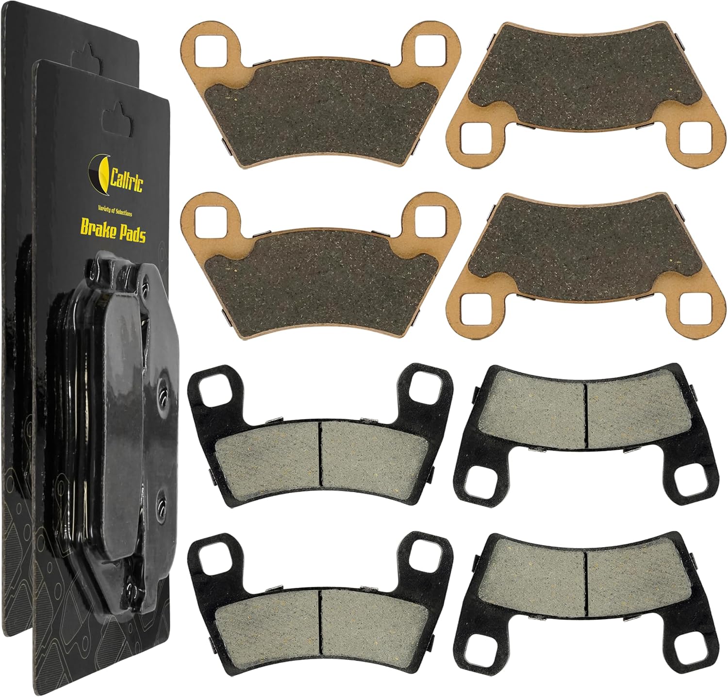 Caltric Front and Rear Brake Pads Compatible with Polaris Ace 900 SP XC 2016-2019/2206025 2202413