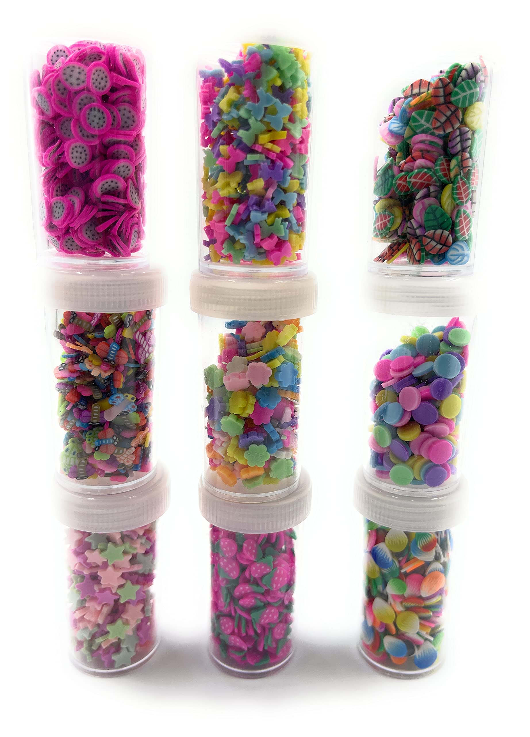 Imicreate Slices Resin Flatbacks Polymer Clay Decoration Filler Beads DIY Mud Particles Sprinkles for Scrapbook Phone Case Nail Art Miniature Fairy Garden Craft Supplies Mobile Phone Jewelry Mold