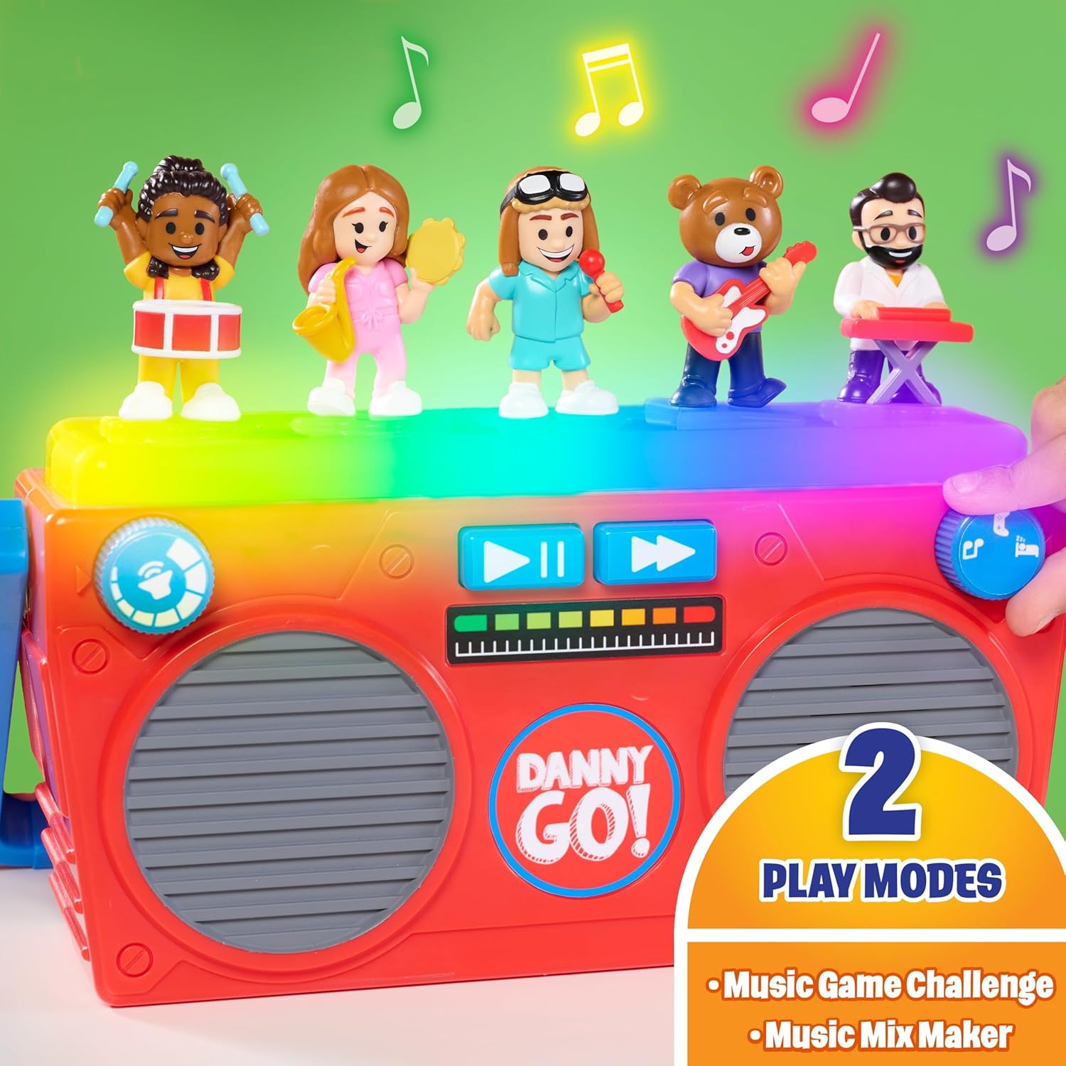 Danny Go! Music Mix-Up Boombox - Officially Licensed Interactive Sound Toy for Preschool and Elementary School Kids Inspired by Danny Go! Show - Image 3