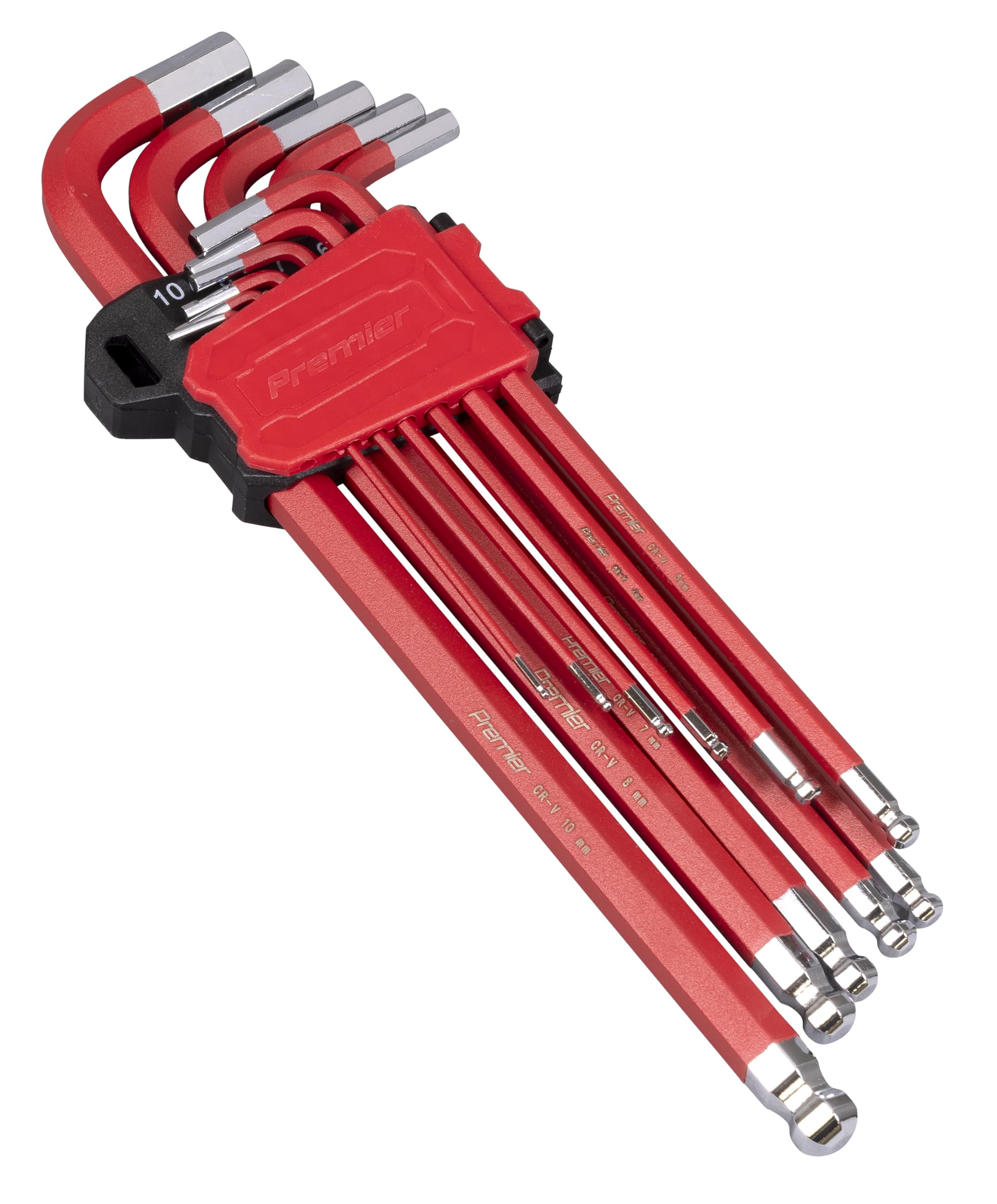 Ball-End Hex Key Set 11Pc Anti-Slip Extra-Long Metric 5051747404540