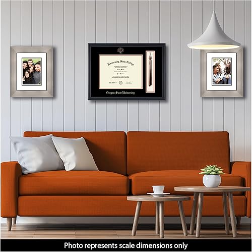 Miniatura 2 de Marco de diploma de borla de la Universidad Estatal de Oregon de 11 pulgadas de ancho x 8.5 pulgadas de alto - Se adapta a una licenciatura,