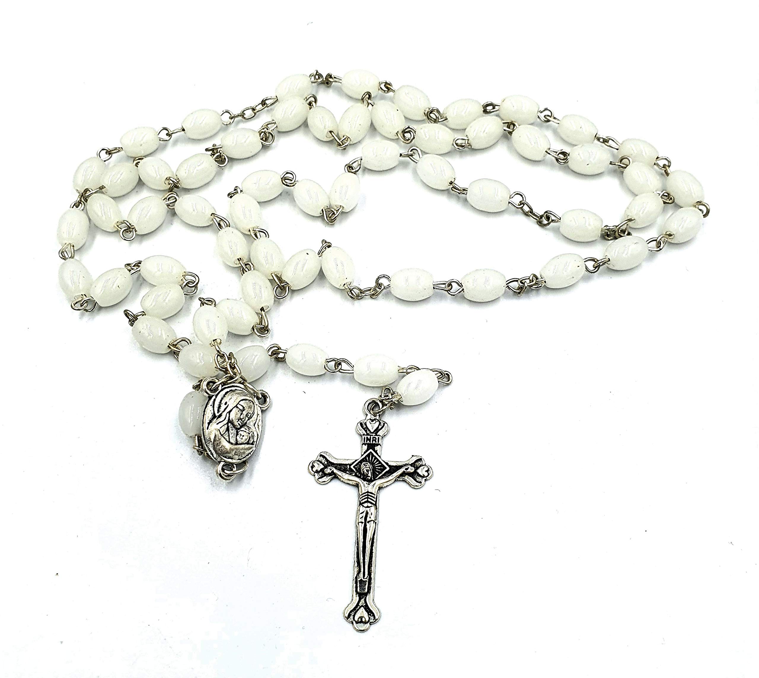 Snapklik.com : Zuluf Mother Of Pearl Beads Rosary Cross
