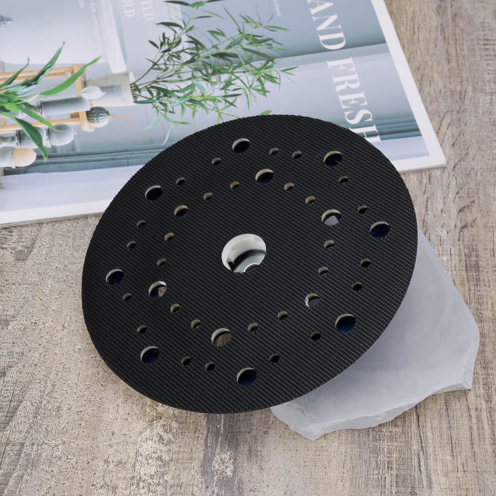 SG Store Almohadilla de Soporte de 150 mm Perno M8 Incluido Compatible con Rupes BigFoot Compatible con LHR21 ES Compatible con MARK 2,3 Almohadilla de Lijado para Pulidoras Dura