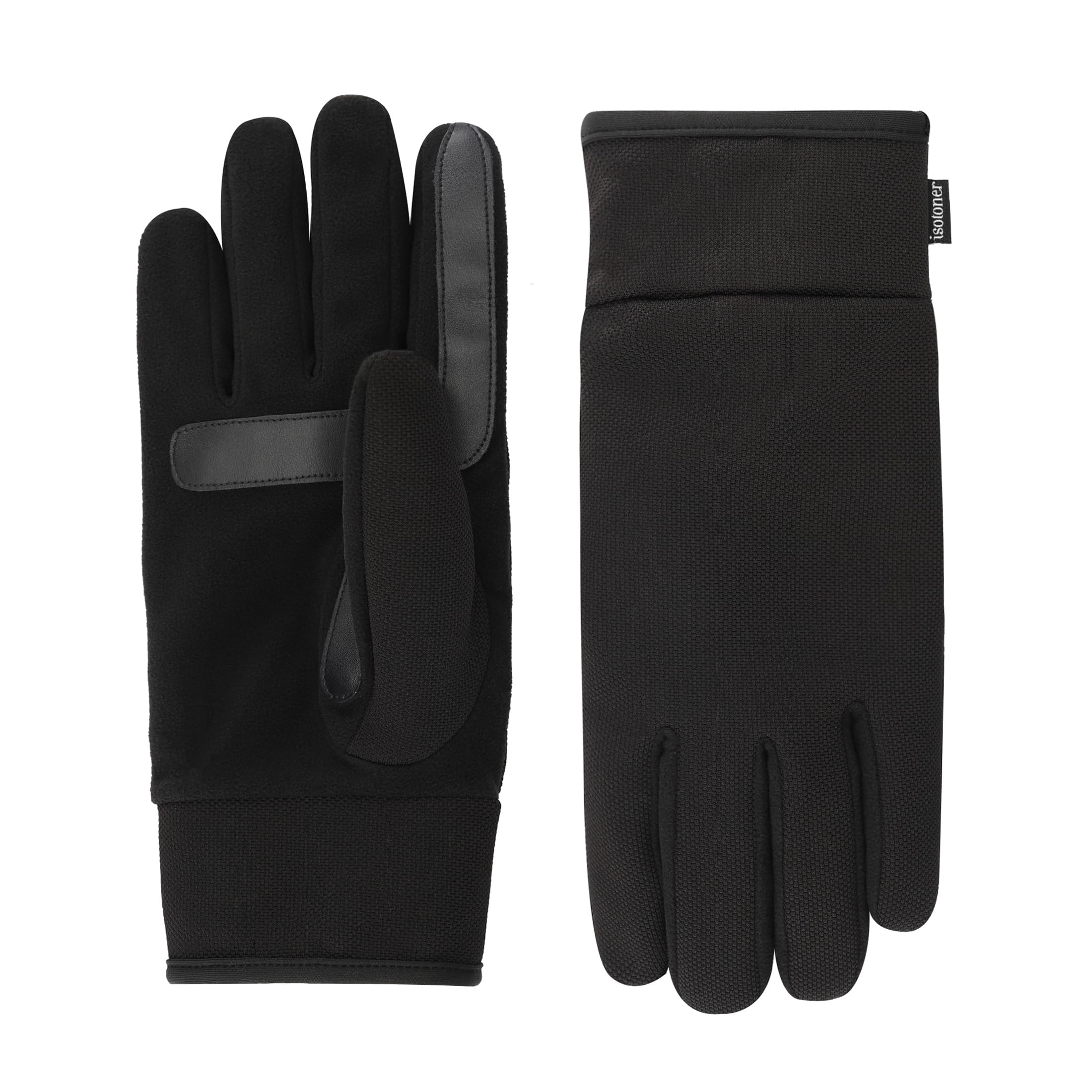 Men’s Tech Stretch Touchscreen Texting Double Lined Cold Weather Gloves with Water Repellent Technology