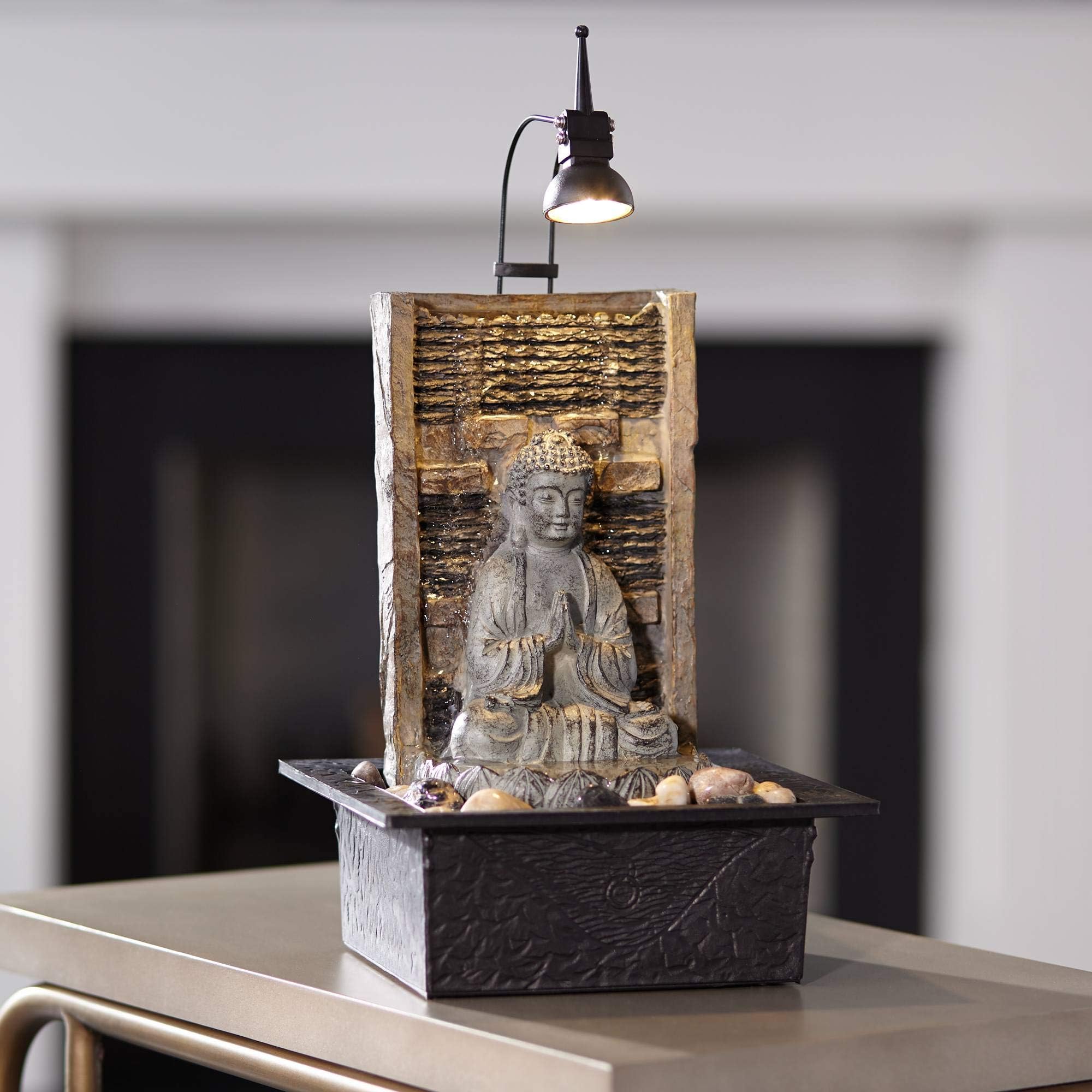 Buddha Indoor Tabletop recycling Water Fountain 
