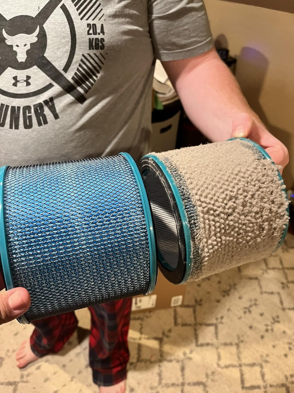 ULTTY Bladeless Tower Fan and Air Purifier Combo, With Two HEPA Filter 99.97% Smoke Dust Pollen Dander, Oscillating Tower Fan with Remote Control CR022D, White