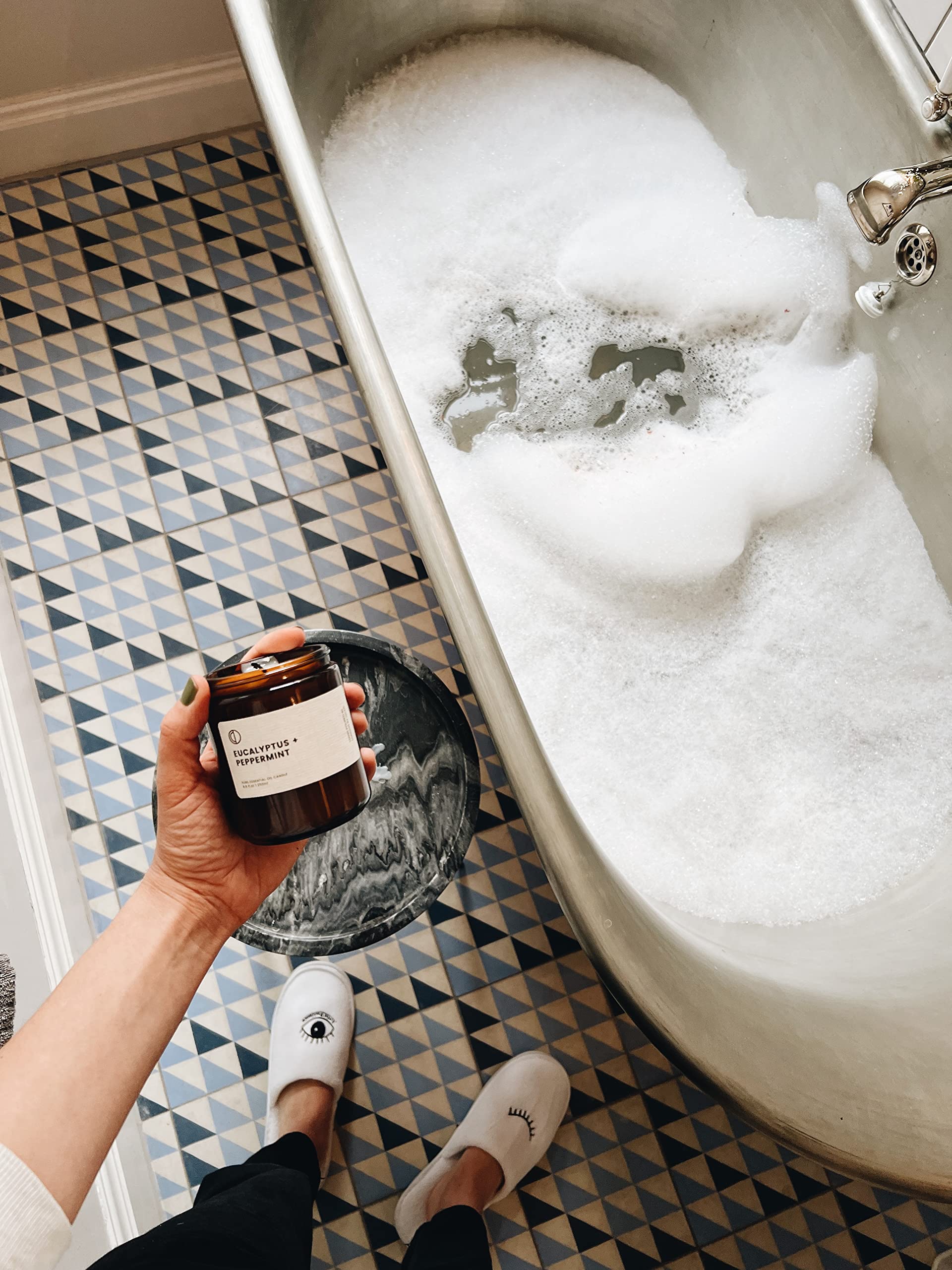 OCTO Eucalyptus + Menthe poivrée | Bougie Parfumée naturelle à la cire de soja et huiles essentielles 250ml