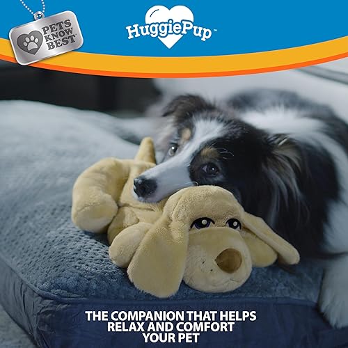 Miniatura 15 de HuggiePup by Pets Compañero cómodo con ayudante para dormir con latidos del corazón para perros y cachorros, calefacción para alivio calmante día