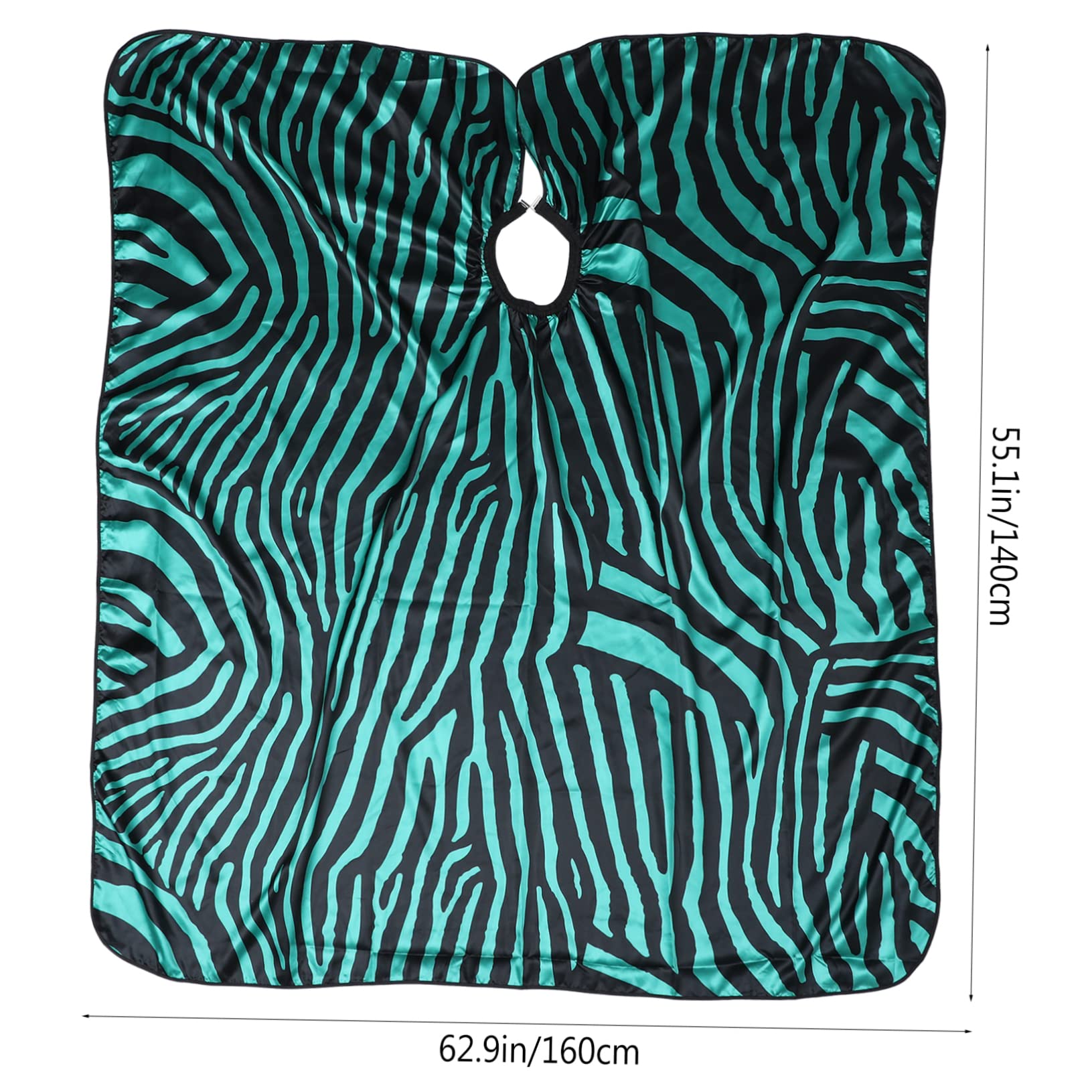 Capa de Peluquería de Satén Verde, y Transpirable, Mantiene la Ropa Limpia y Seca para Corte de Cabello Profesional