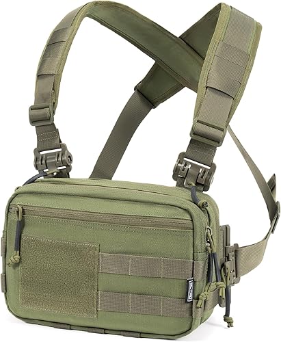 Miniatura 9 de Bolso Táctico de Cinturón de Pecho Oculto para Transporte Discreto CCW, Bolso Molle IFAK EMT Organizador Médico para Caza al Aire Libre, Tiro