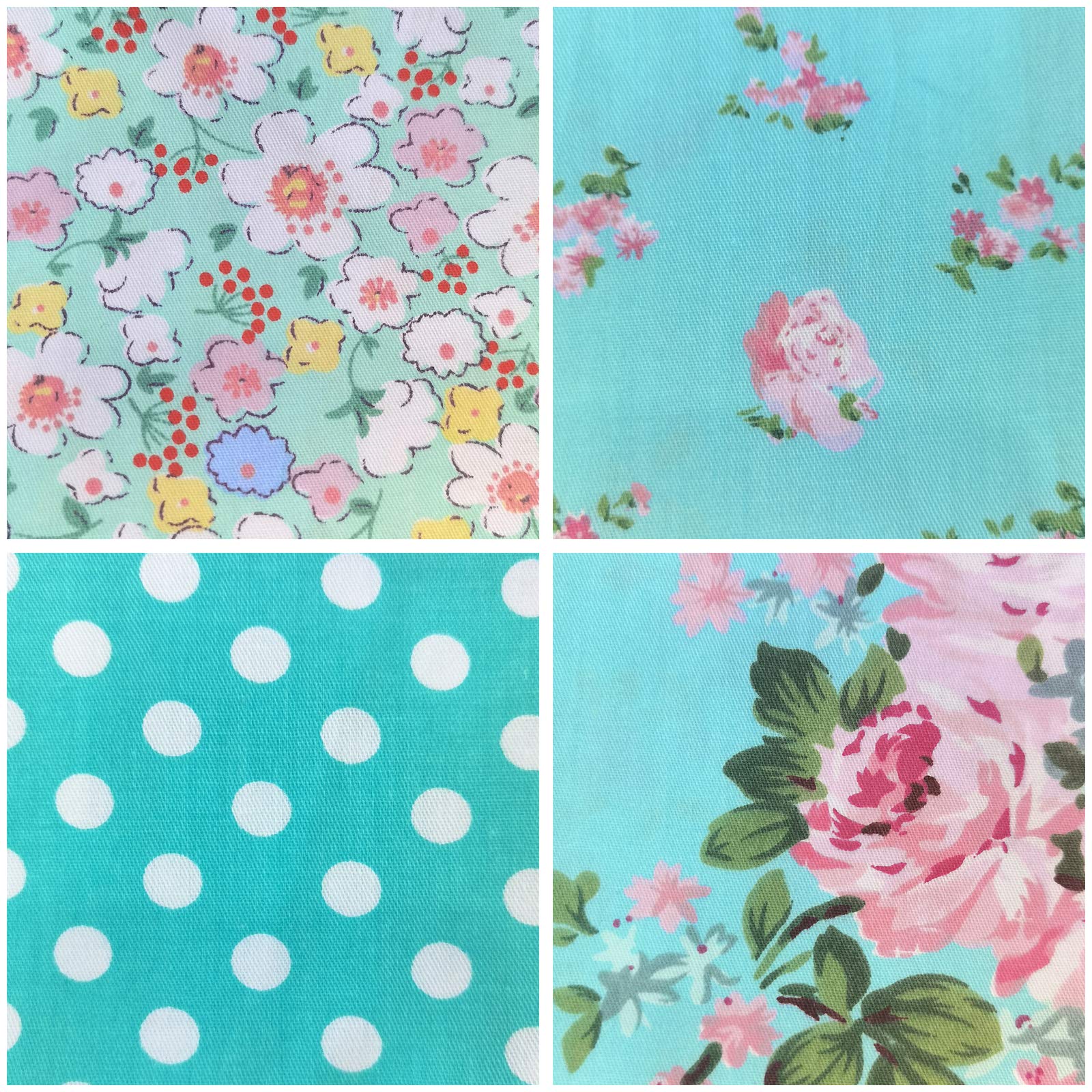 Mililanyo 8pcs 18 x 22inches (46x56cm) Cotton Fabric Green Pattern Pre-Cut Quilt Squares Fat Quarters Fabric Bundles for Sewing and Quilting - Image 3