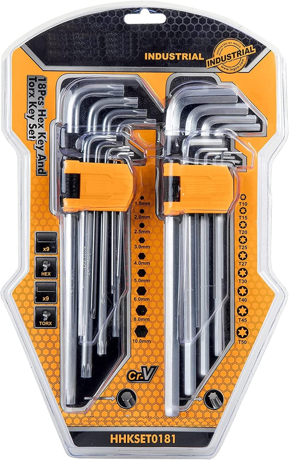GSK Cut® Hex Key Wrench, Torx Wrench Set, L-Shaped Wrench, Set of 18, Hex & Torx Wrench Set (B0BQ3M4KN1) Amazon Price History, Amazon Price Tracker