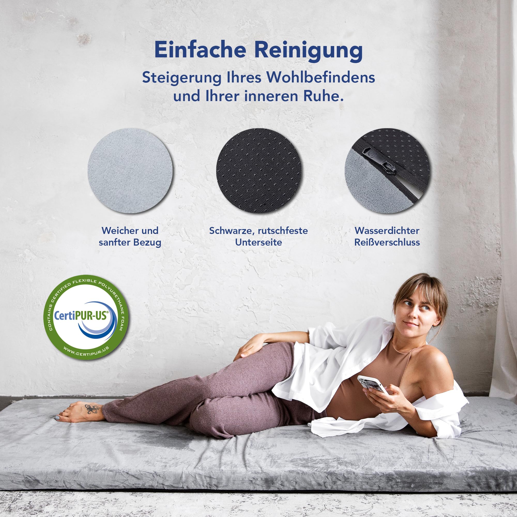 Materassini Da Campeggio In Schiuma, Pieghevole Ultraleggero Impermeabile Portatile Materasso In Memory Foam 75 Pollici X 22 Pollici Materassini A Celle Chiuse Per Lo Sport Yoga Campeggio(arancia - Foto 3