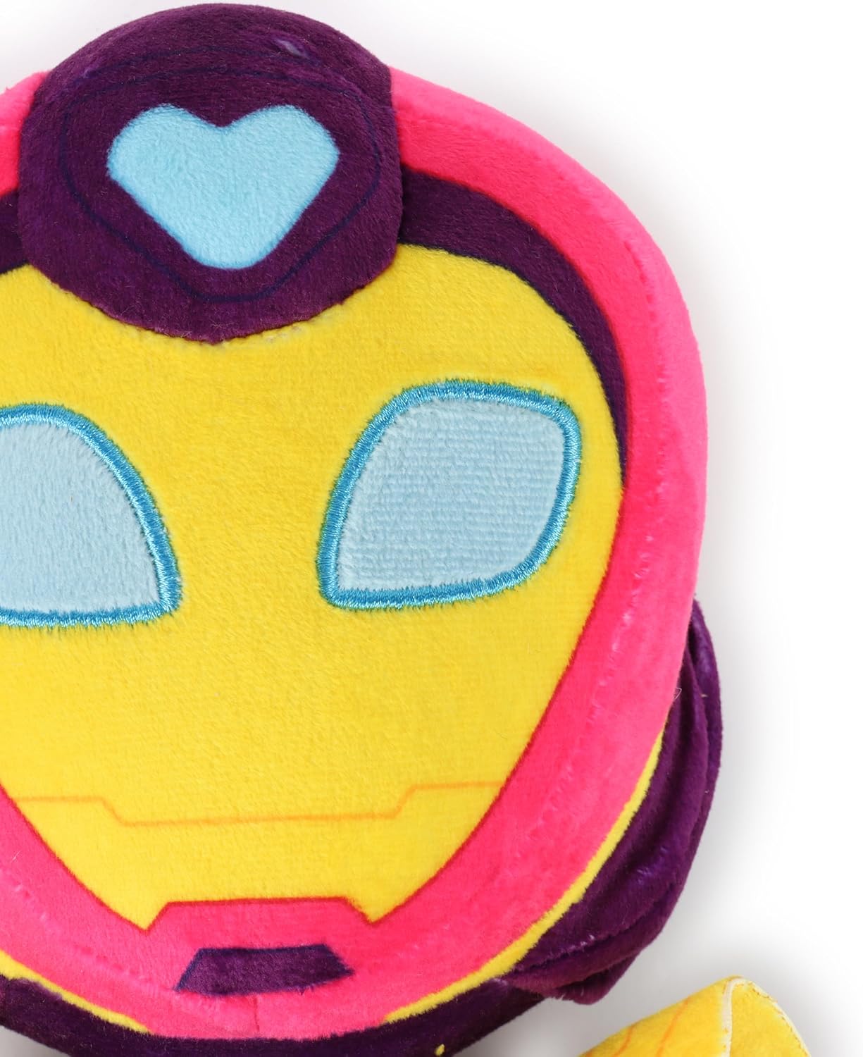 Jay Franco Marvel Kids Plush Pillow Buddy - Ultra-Soft Stuffed Plushie & Cozy Pillow, Official Licensed Product, Purple - Iron Man and His Awesome Friends, 17 Inches