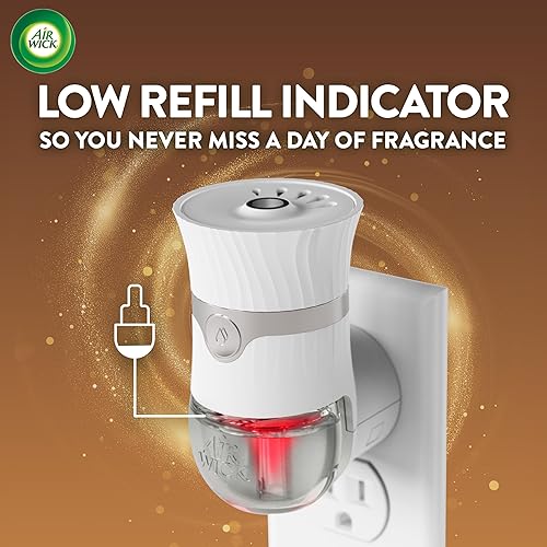 Miniatura 11 de Air Wick - Aceite perfumado enchufable - 5 repuestos - Azúcar moreno y vainilla, aroma de otoño, spray de otoño - 0.67 onzas líquidas (paquete de