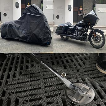 FENRIR Motorcycle Cover with Kickstand Pad for Road Glide Road King Street Glide Heritage Classic Electra Glide Gold Wing Chieftain Challenger K1600GT K1600B R18B R18Roctane Vulcan1700Vaquero