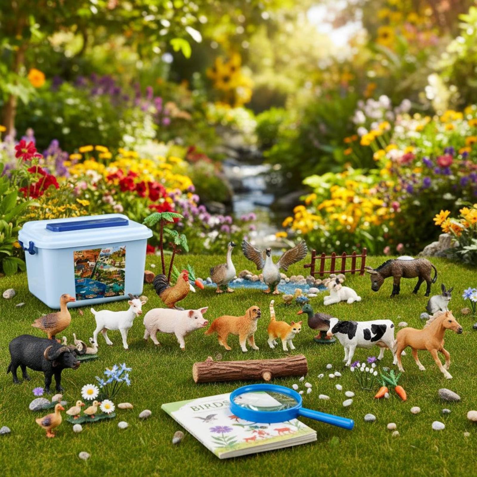 Kinder Vogel Figurine Set Vogel Figur Kinderspielzeug Tierfigur Miniatur Dekofigur mit Feinen Federstrukturen Und Standfester Bauweise für Wohnraumdeko Schlafzimmer Lernbereich Vitrinen