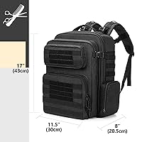 Vista 8 de BAFASO Estuche de peluquería, bolsa de peluquería para herramientas de peluquería (solo bolsa), color negro