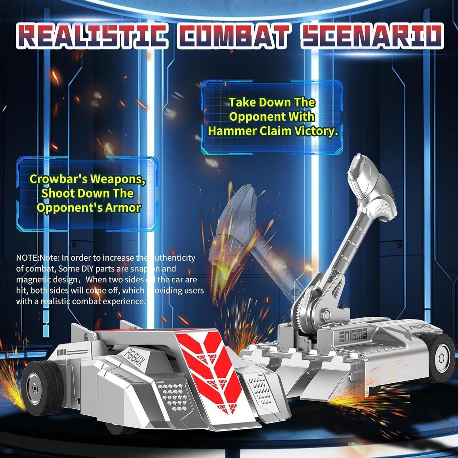 Generico Robot RC Da Combattimento - Giocattoli Auto STEM Educativi,Giocattoli Auto Educativi | Per Ragazzi E Ragazze Collezionisti Cortile Giardino Studio Progetti Scolastici Attività