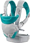 Infantino Flip 4-in-1 Baby Carrier Convertible Ergonomic, Light & Airy | Adjustable fit, Enhanced lumbar support, Ergonomic hands-free parenting, Registry gift, For newborns and toddlers