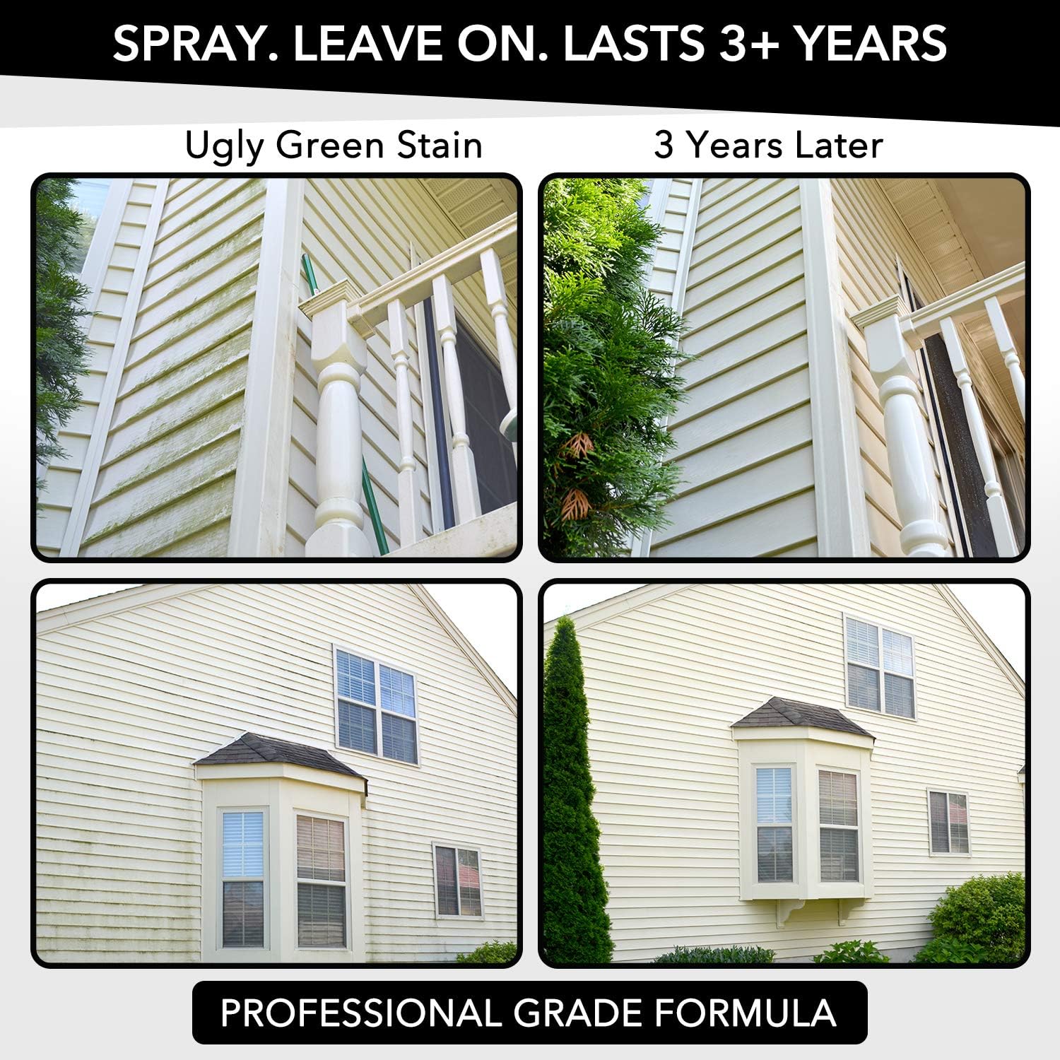 Vinyl Renu Premium Siding Restorer and Cleaner Kit Restores the Original Color and Beauty to Vinyl, Aluminum, & Hardie Board Also Works Great on Garage Doors, Front Doors & All Faded Exterior Surfaces