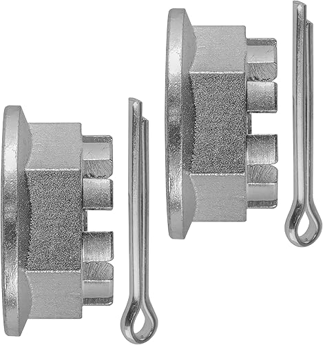 Miniatura 7 de Caltric Juego de 2 tuercas y pasadores de eje trasero compatibles con Honda Trx300 Fourtrax 300 1988-2000